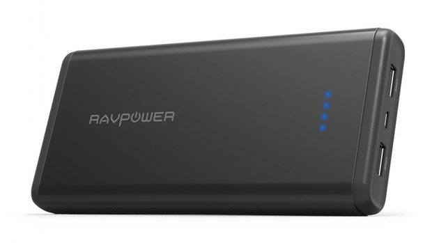 モバイルバッテリー RAVPower 20000mAh ポータブル充電器 急速充電 iSmart2.0機能(2A入力、 2ポート 、2.4A出力) iPhone X / iPhone 8 / iPad / Android 等対応 RP-PB006 ブラック