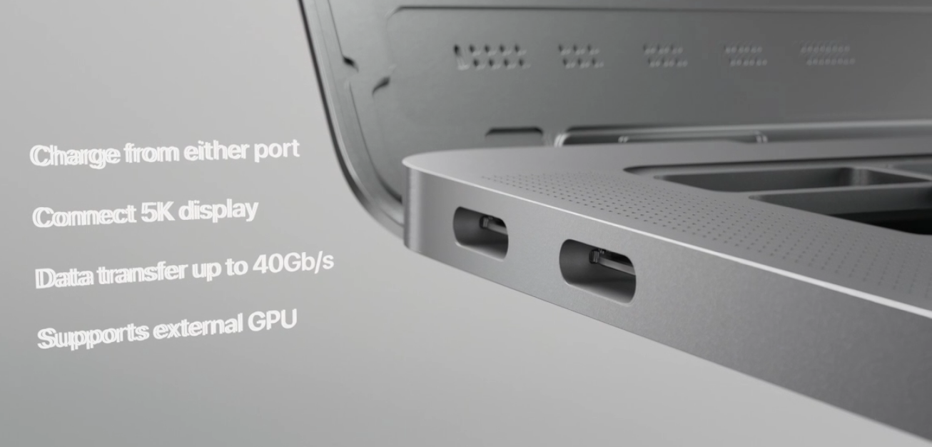 新型MacBook AirのUSB-Cポート
